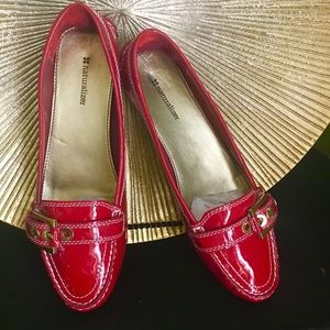 NATURALIZER RED comfortable flat shoes W/ buckle